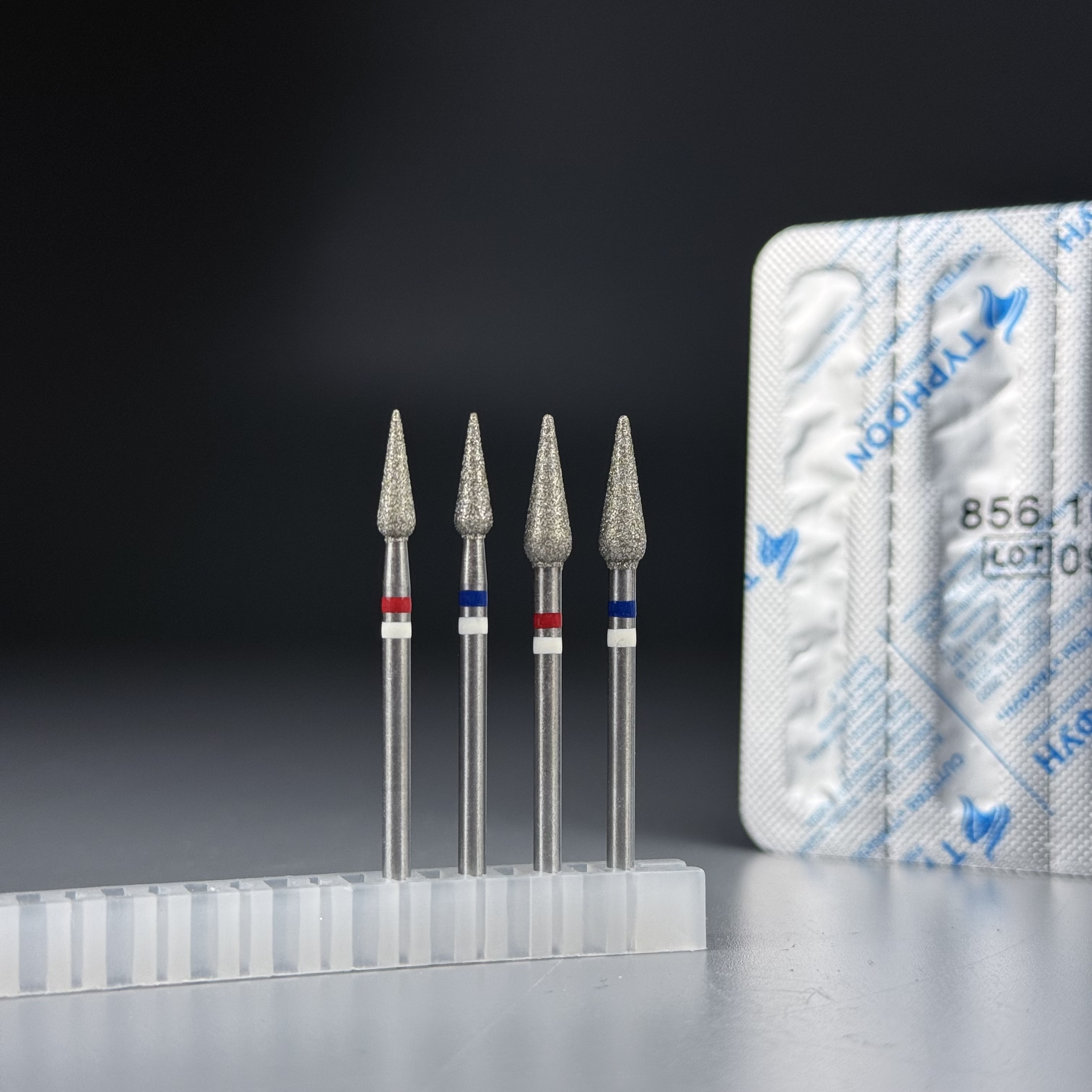 КРИСТАЛЛ Тайфун, Алмазная фреза с Жемчугом (Капля закругленная) 266.100.031С