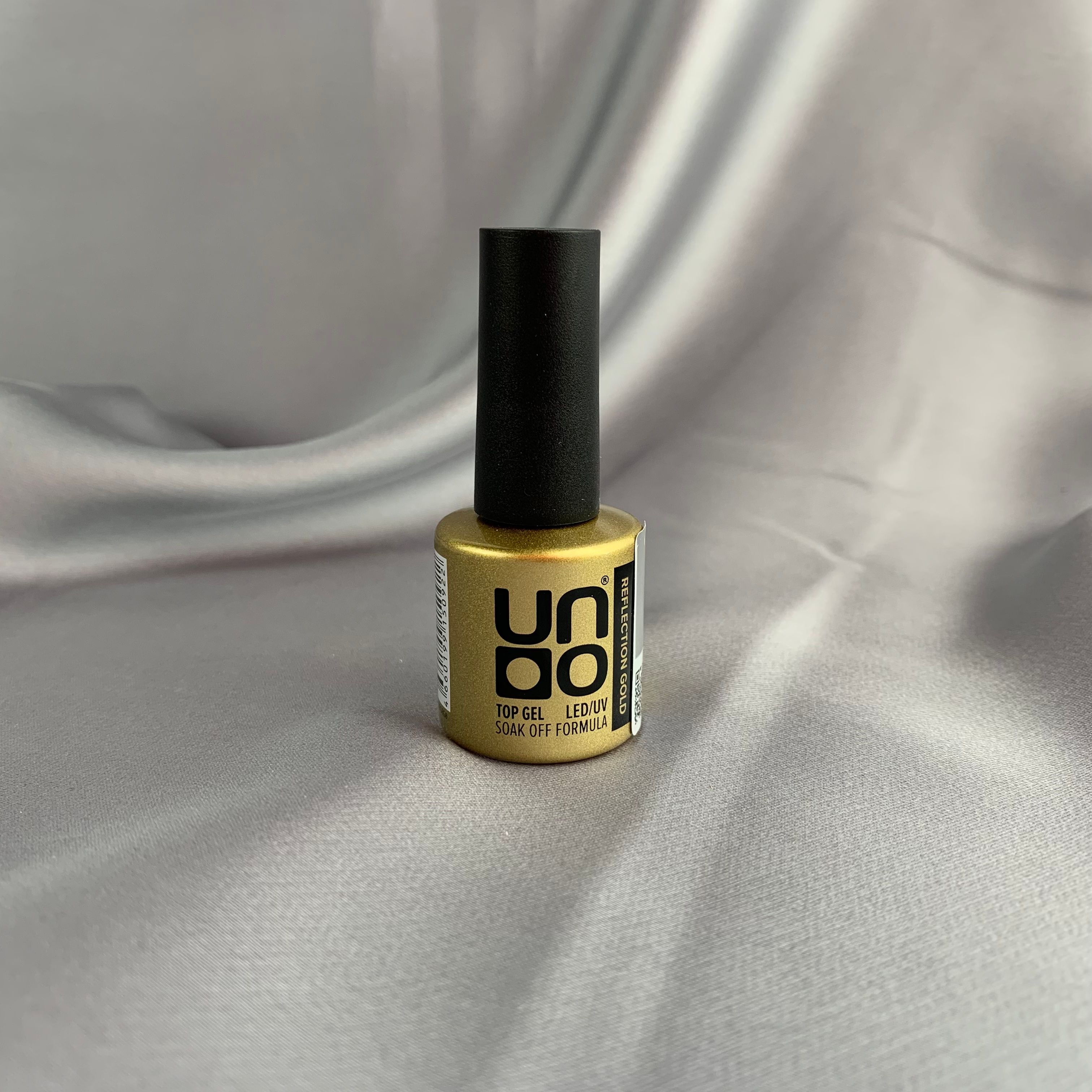 UNO, Верхнее покрытие для гель-лака Reflection Top, без липкого слоя, золото, 8 г