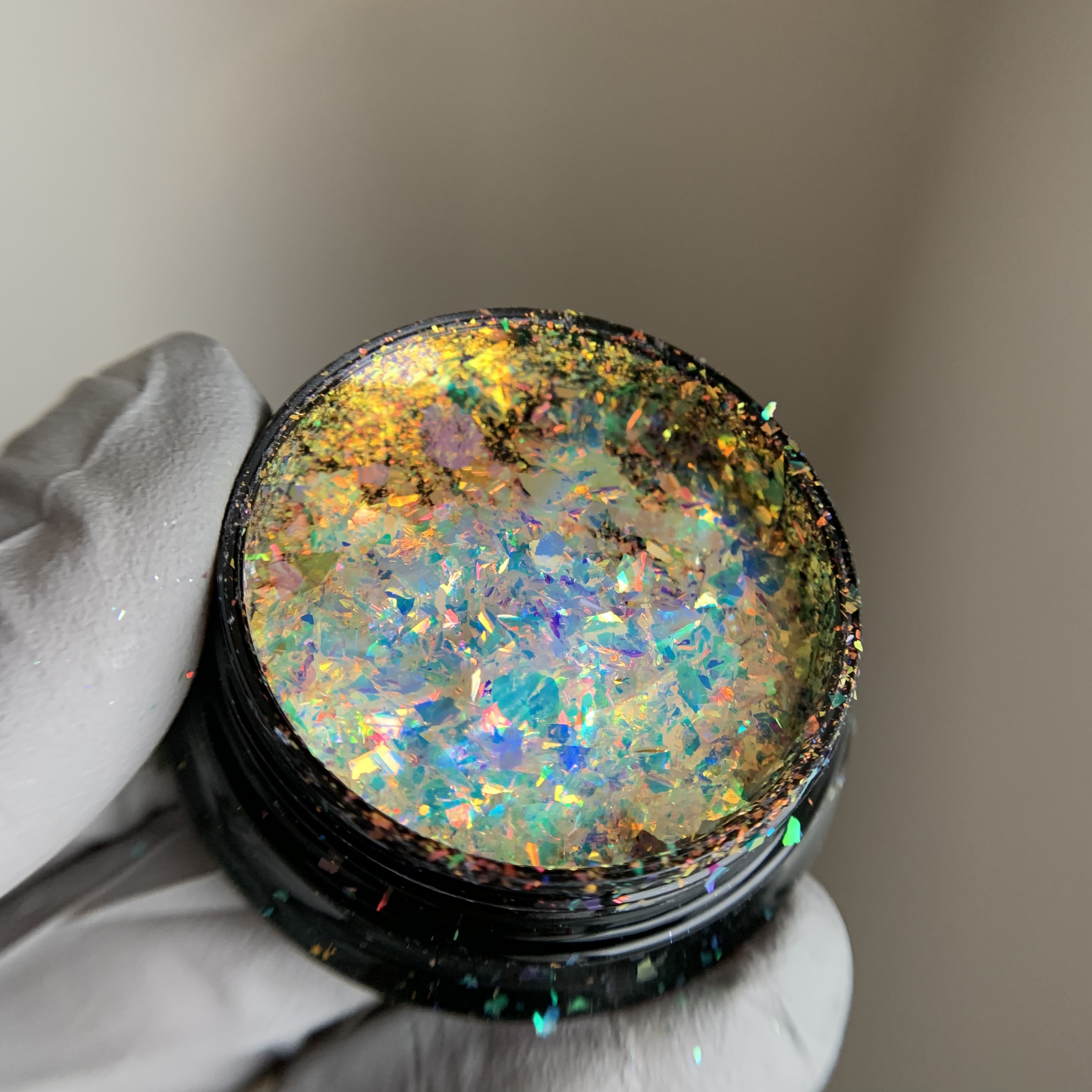 Хлопья Rainbow 1515 зеркало оранжево-красный