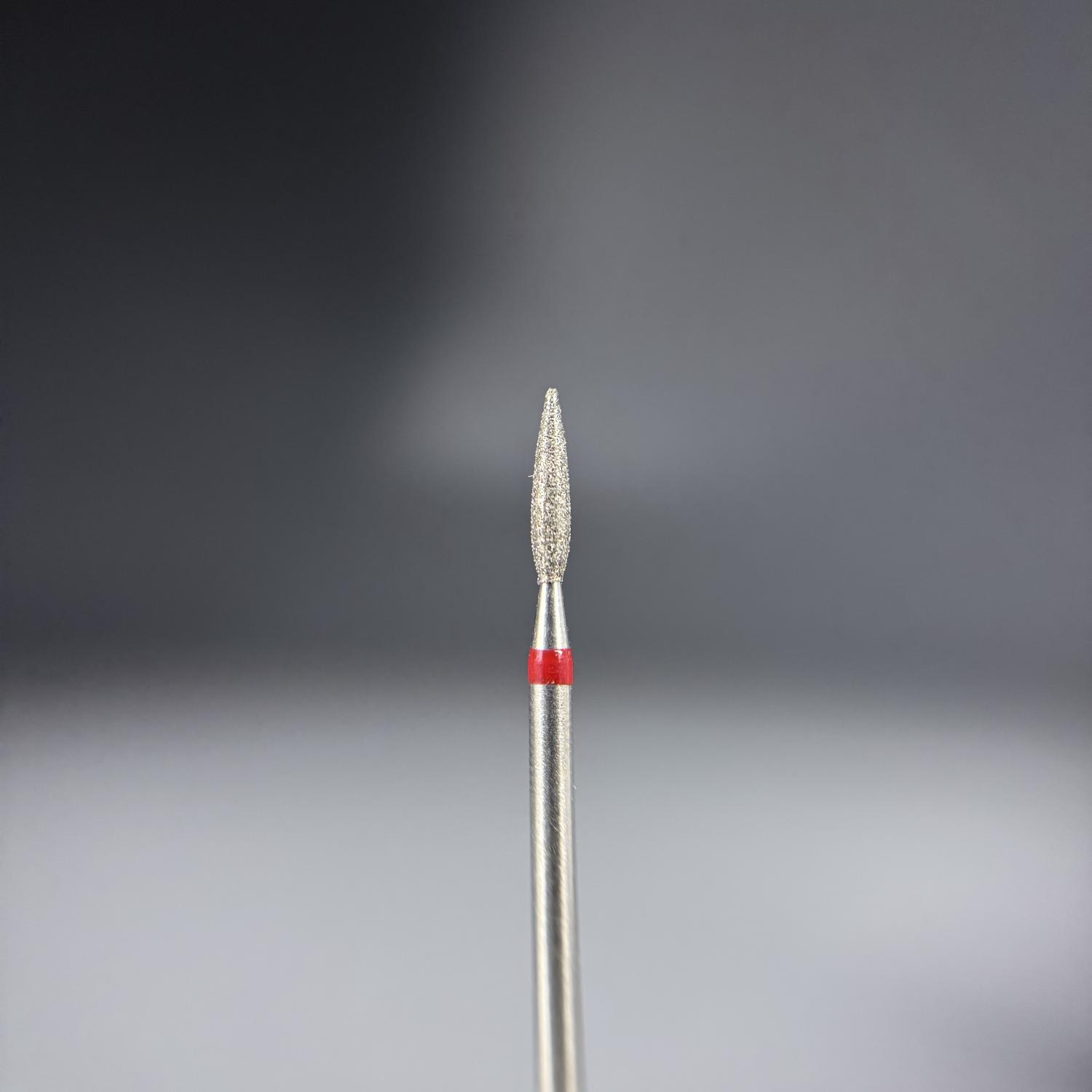 КРИСТАЛЛ  Алмазная фреза (Пламя острое, каплевидное) 261.100.021М (Натуральный алмаз)