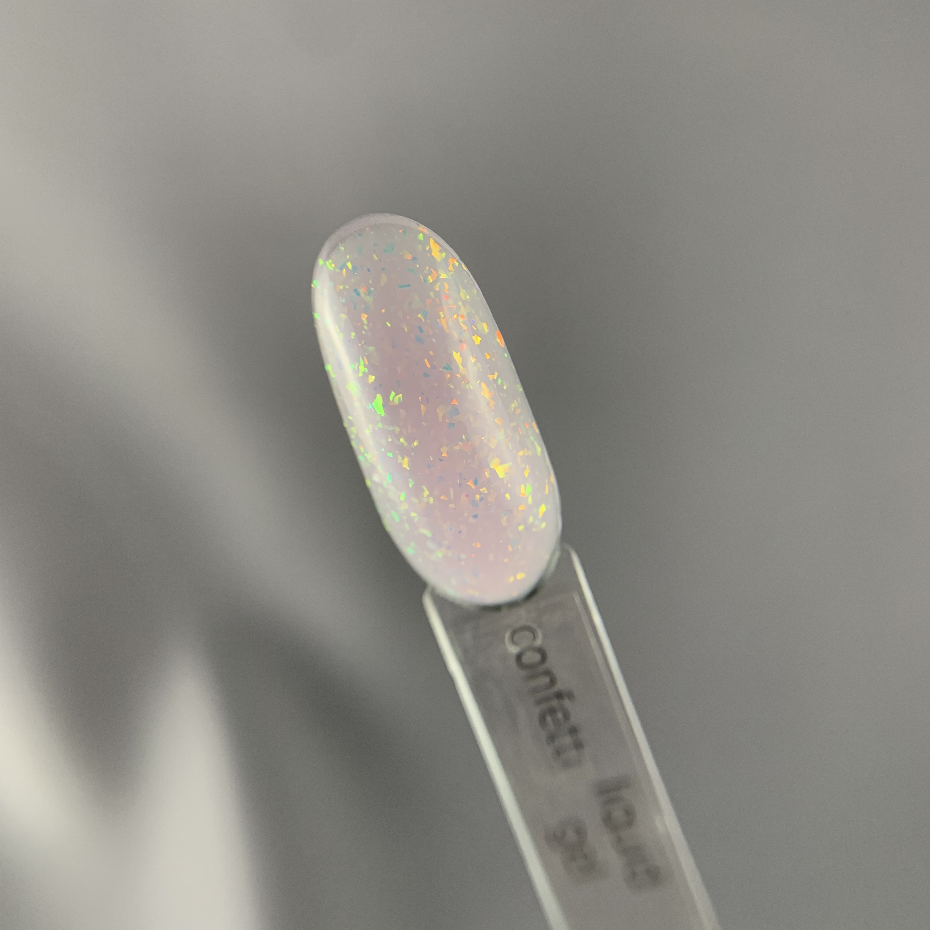 Жидкий гель "KIEMI professional", серия LIQUID GEL в шайбе, 15 мл, Confetti