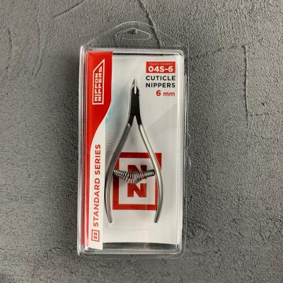 Nippon Nippers. Кусачки для кутикулы "Standart" NS-04S-6, лезвие 6 мм