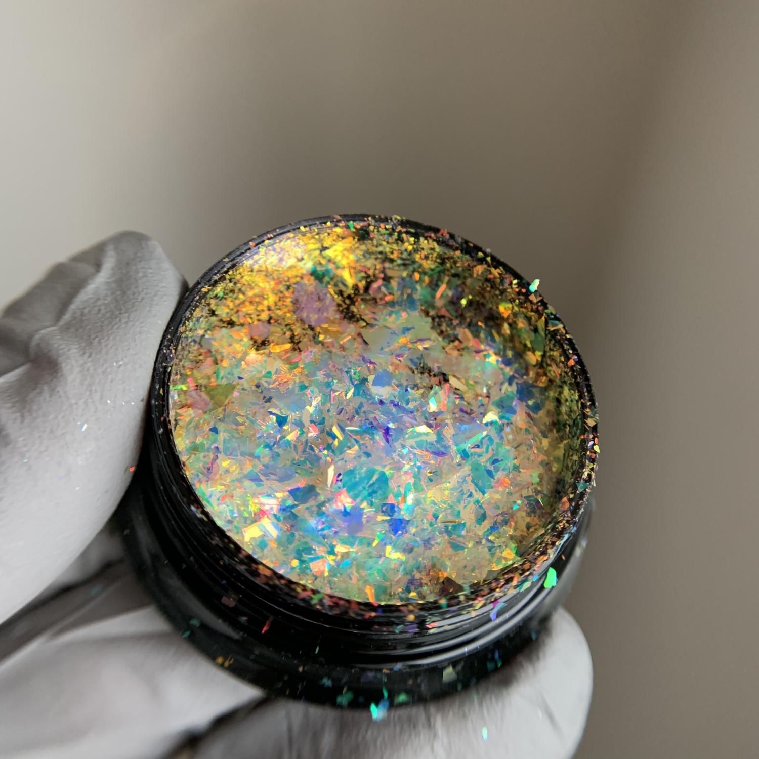 Хлопья Rainbow 1515 зеркало оранжево-красный