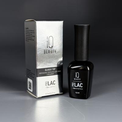 IQ BEAUTY Финишное покрытие для лака Glossy top (PROLAC+bioceramics) 12,5 мл 