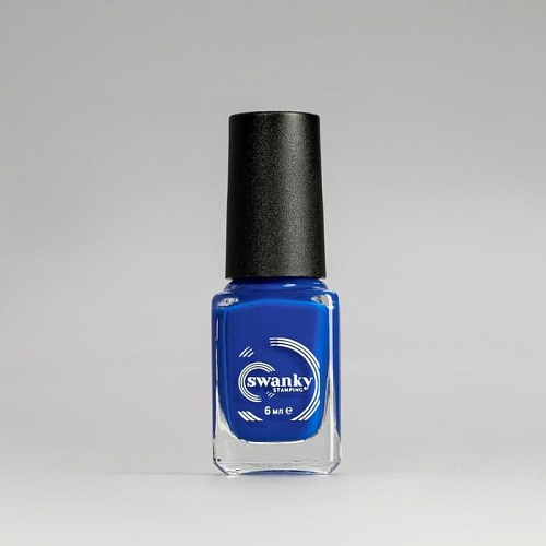 Лак для стемпинга Swanky Stamping S19, неоново-васильковый, 6 мл