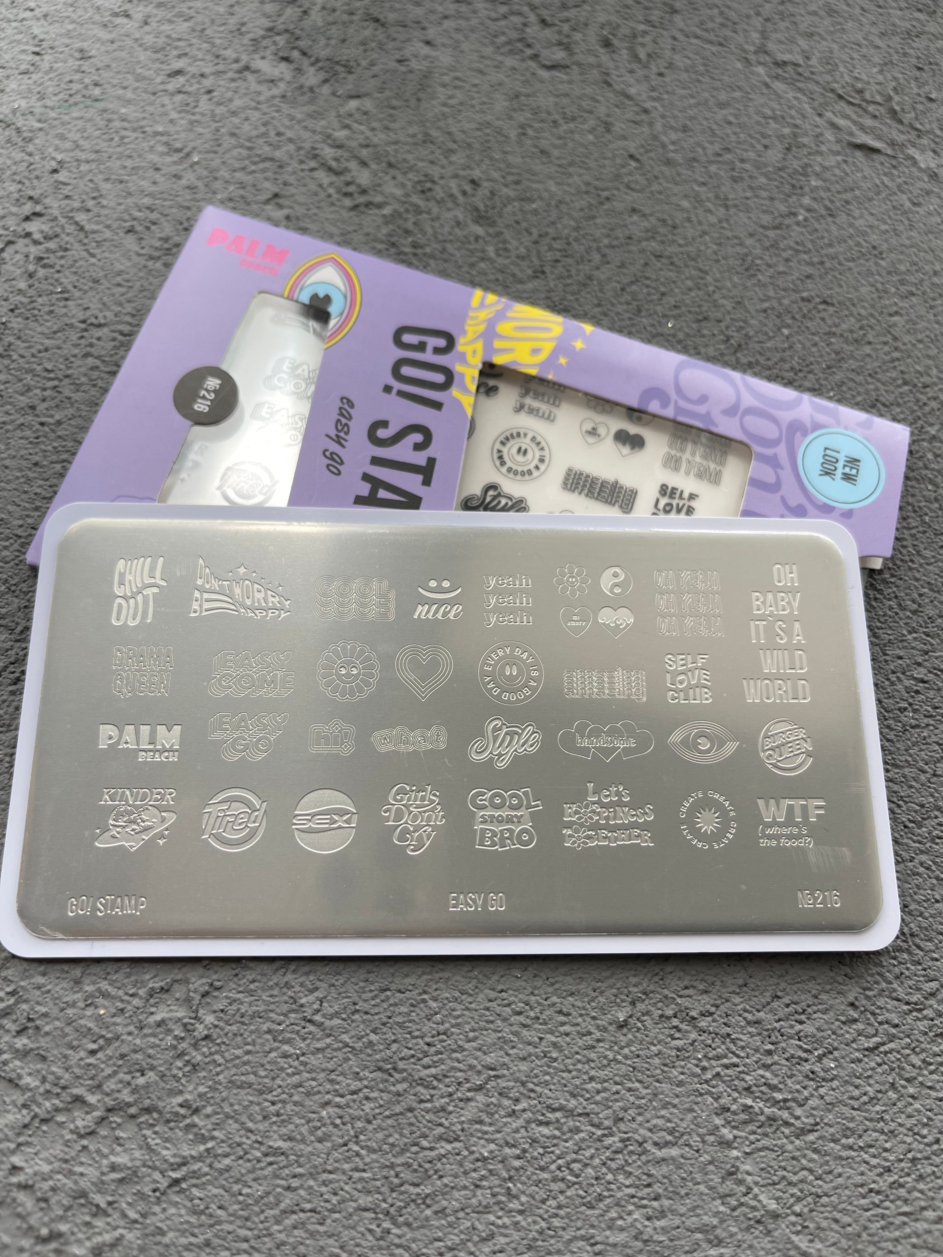 Пластина для стемпинга Go! Stamp 216 Easy go