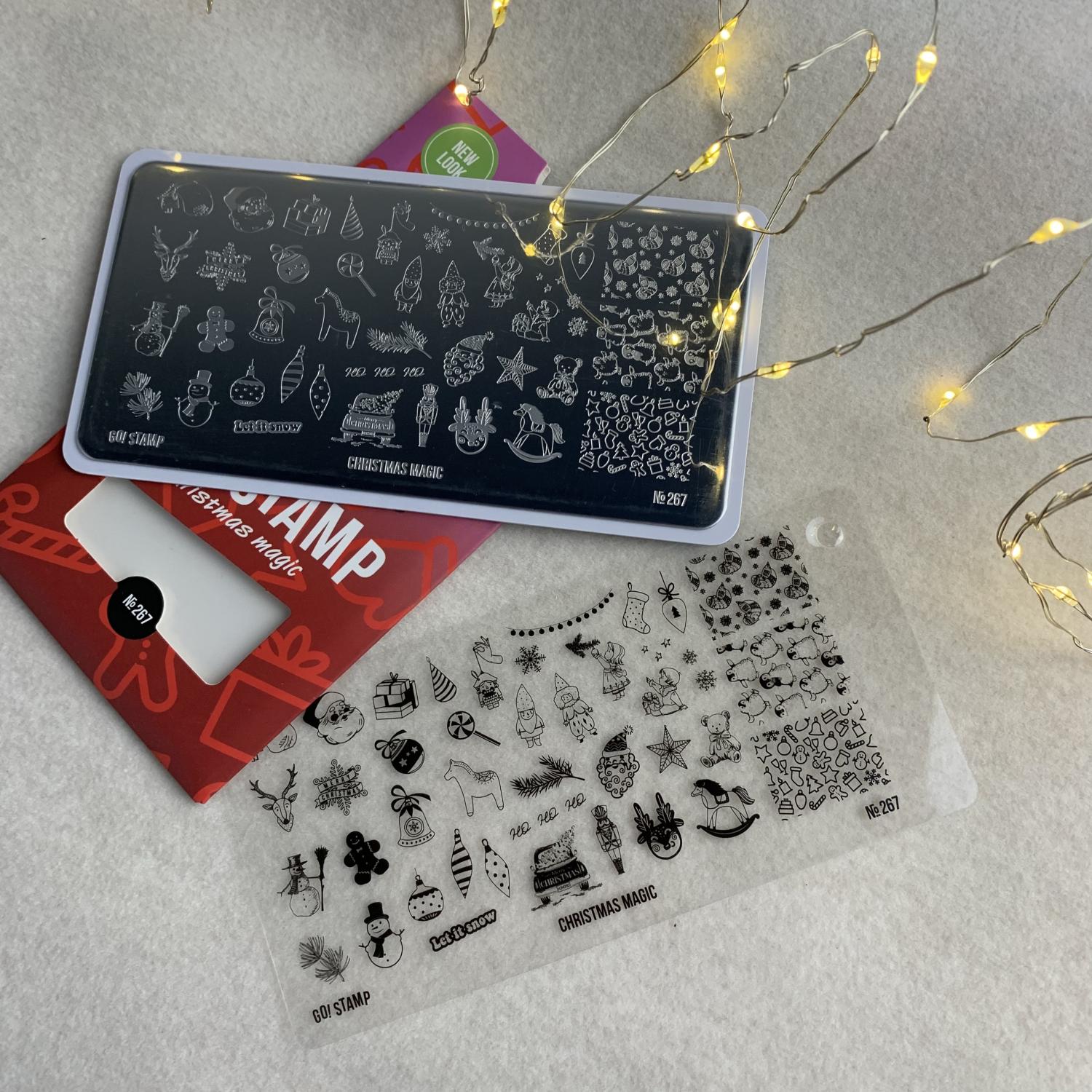 Пластина для стемпинга Go! Stamp 267 Christmas Magic