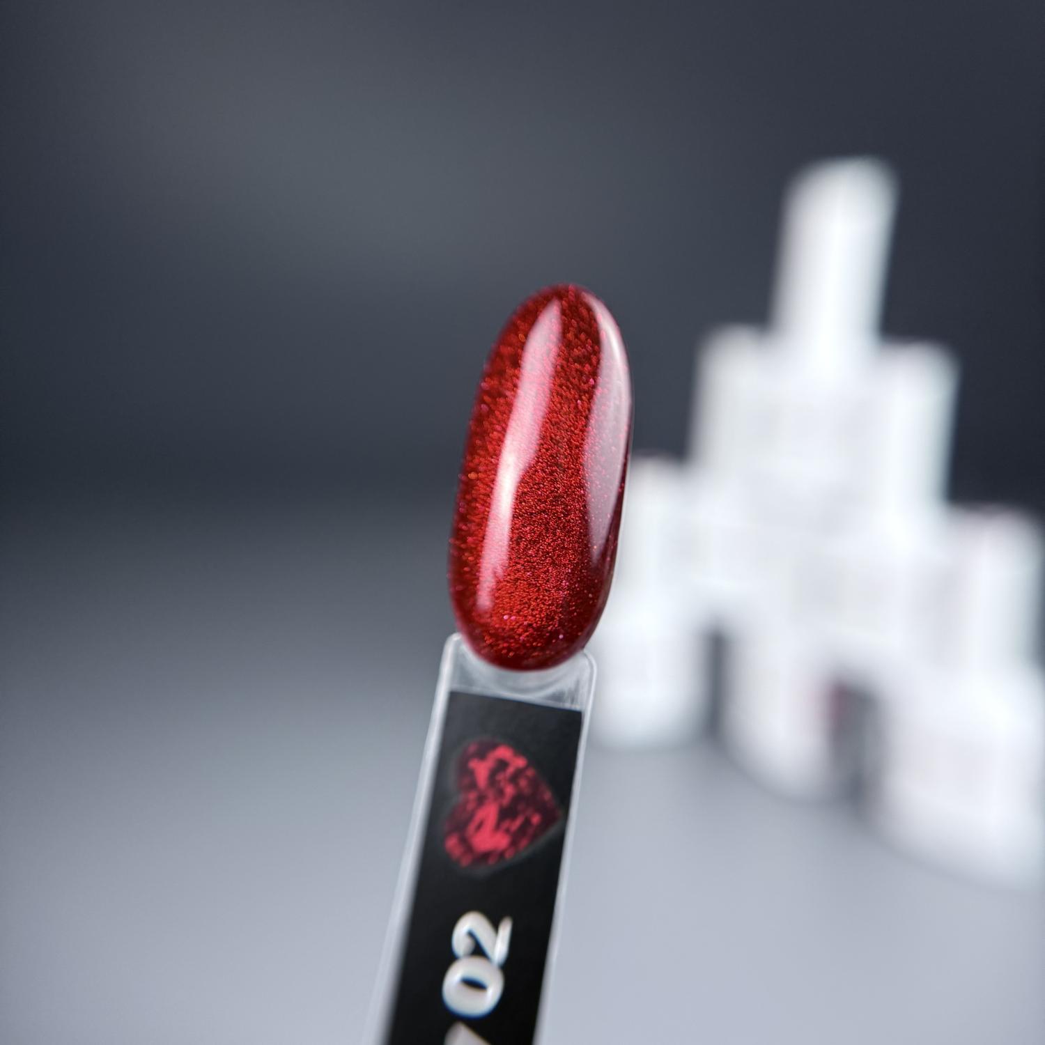Гель-лак iPerfect Ruby cat color 02, 10г