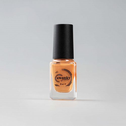 Лак для стемпинга Swanky Stamping S44, сливочно-оранжевый, 6 мл