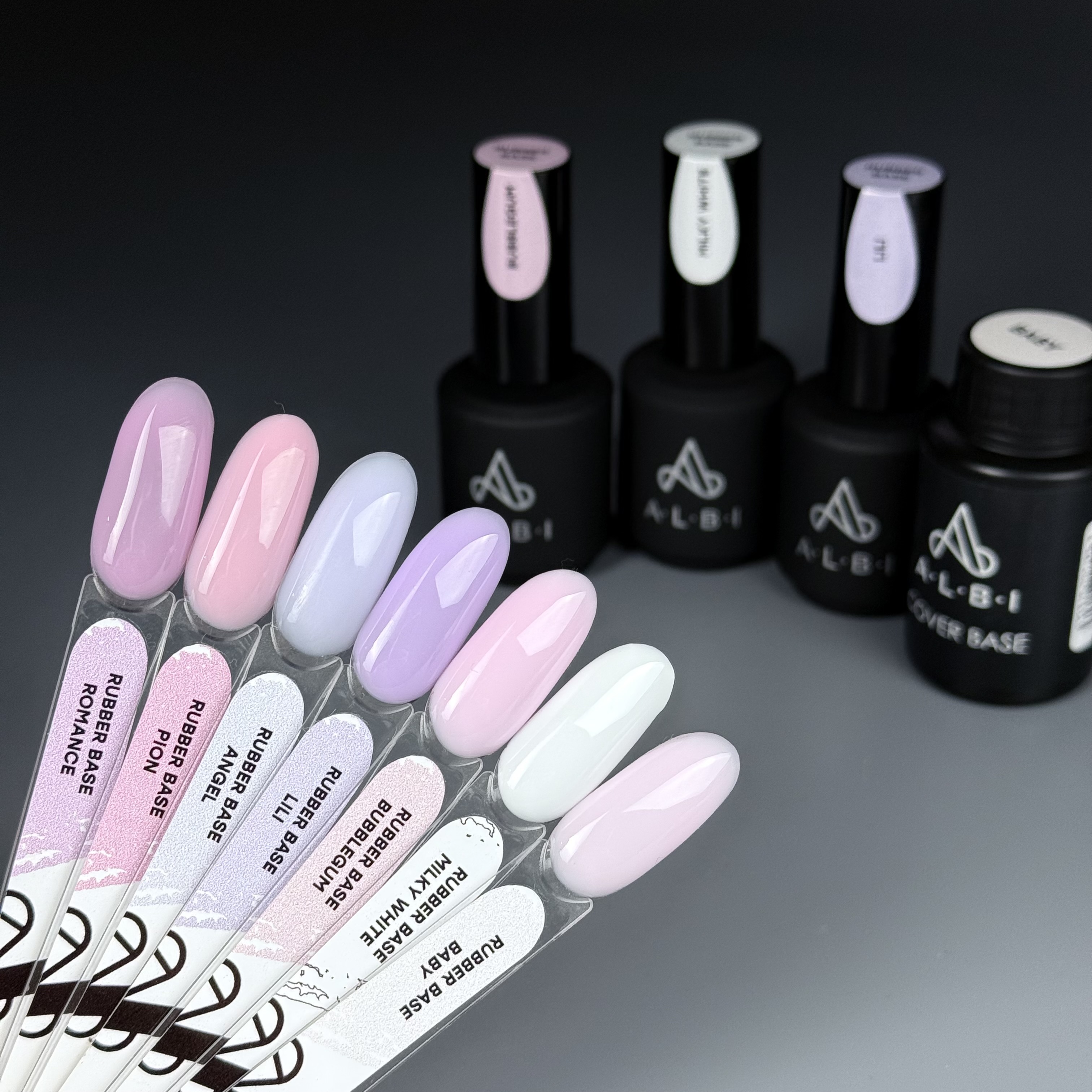 База для гель-лака Albi rubber Milky white, 15 мл