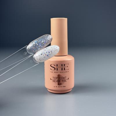 SHE TOP COAT SILVER FOIL 2.0 15 ml