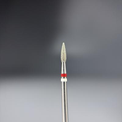 КРИСТАЛЛ Тайфун Алмазная фреза с Жемчугом (Пламя острое, каплевидное) 242.080.023М