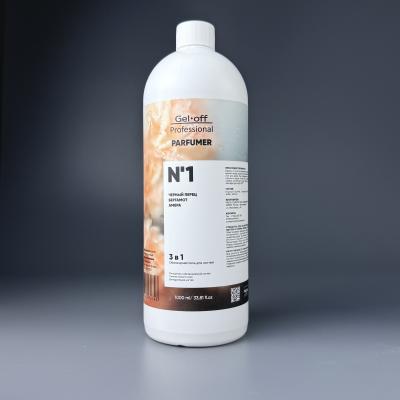 GEL-OFF Обезжириватель для ногтей 3 в 1 Parfumer №1 (черный перец, бергамот, амбра), 1000 мл