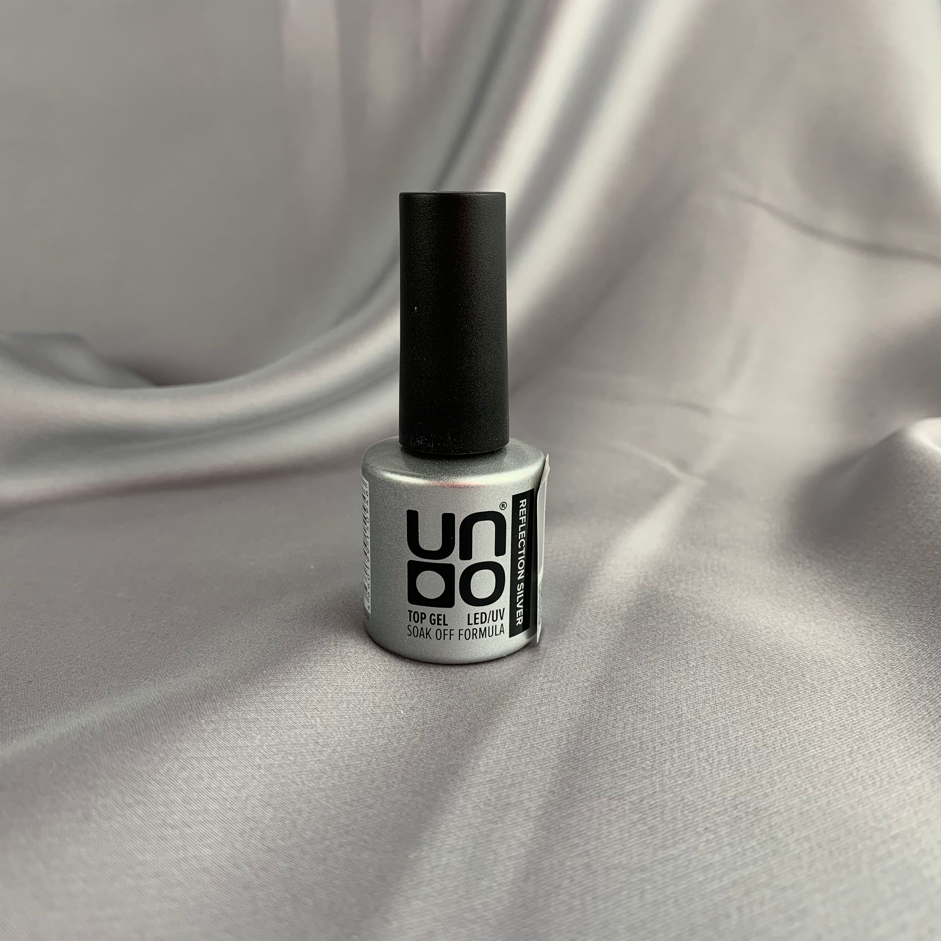 UNO, Верхнее покрытие для гель-лака Reflection Top, без липкого слоя, серебро, 8 г