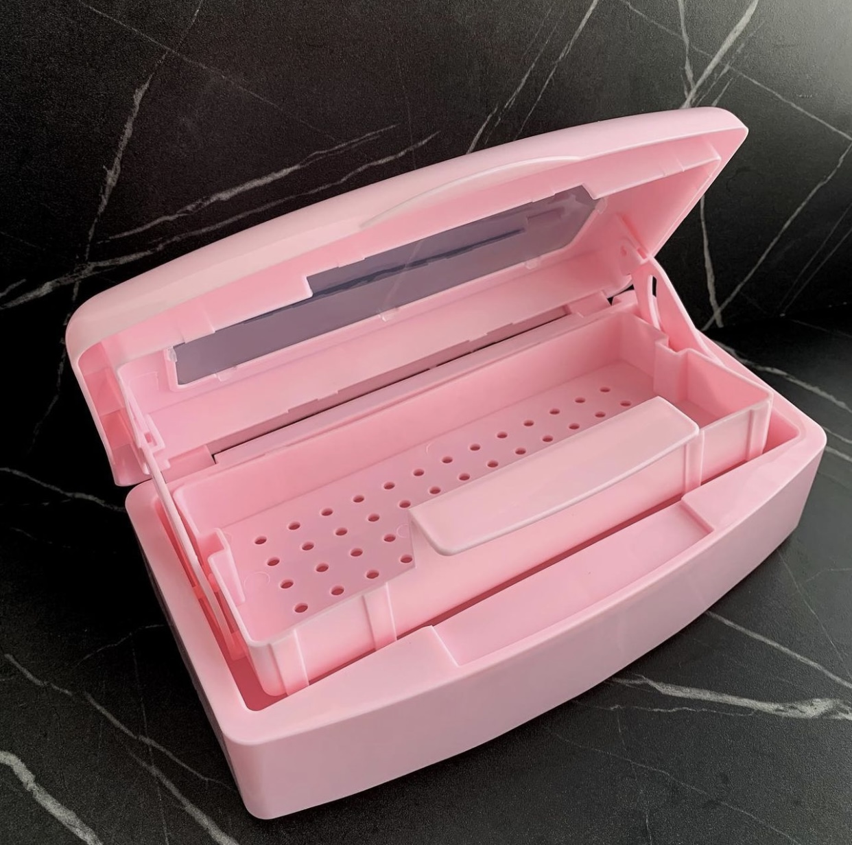 Бокс, контейнер для стерилизации с окошком, в ассортименте