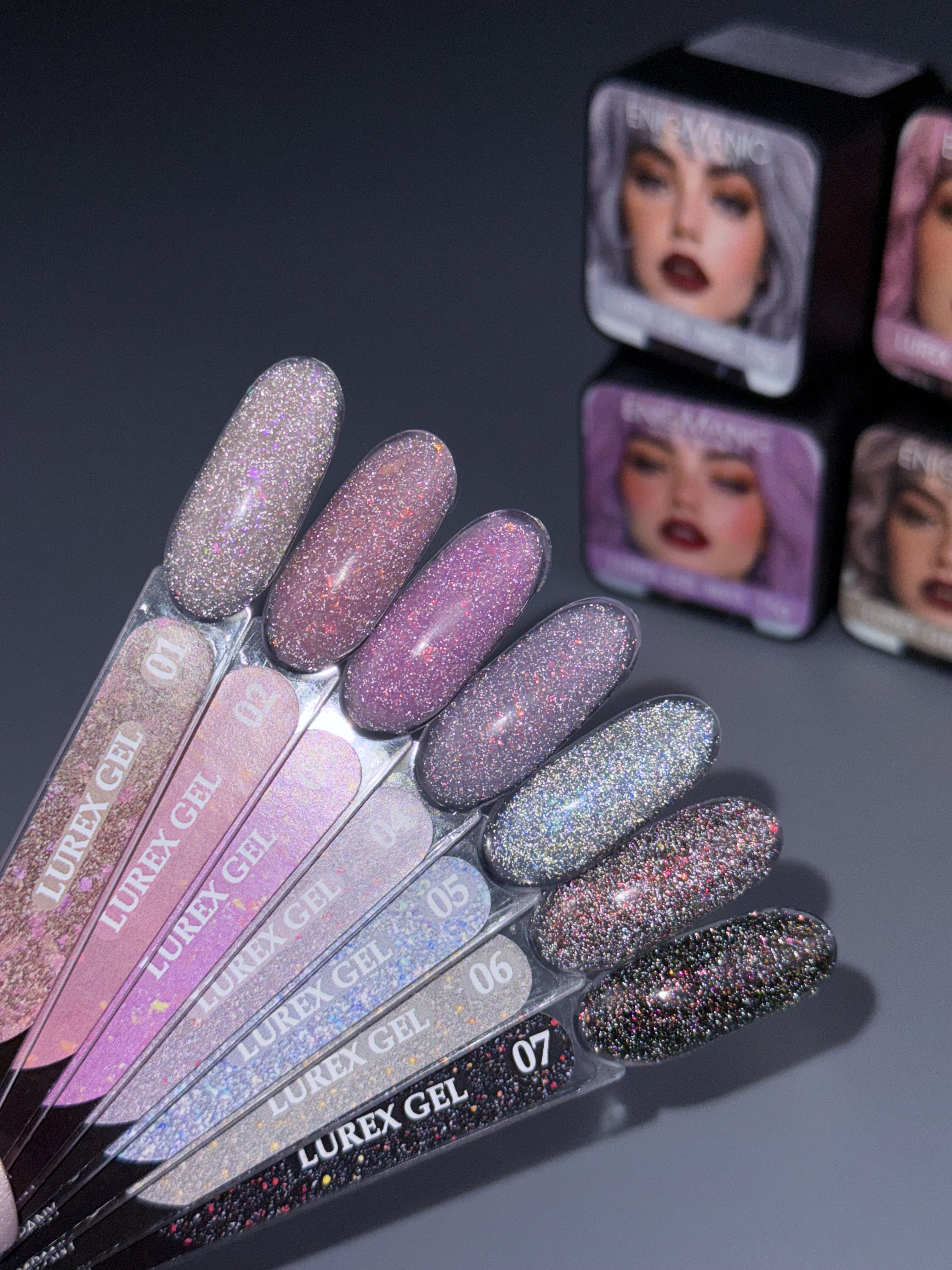 Гель для наращивания ENIGMANIC LUREX GEL 02 15g
