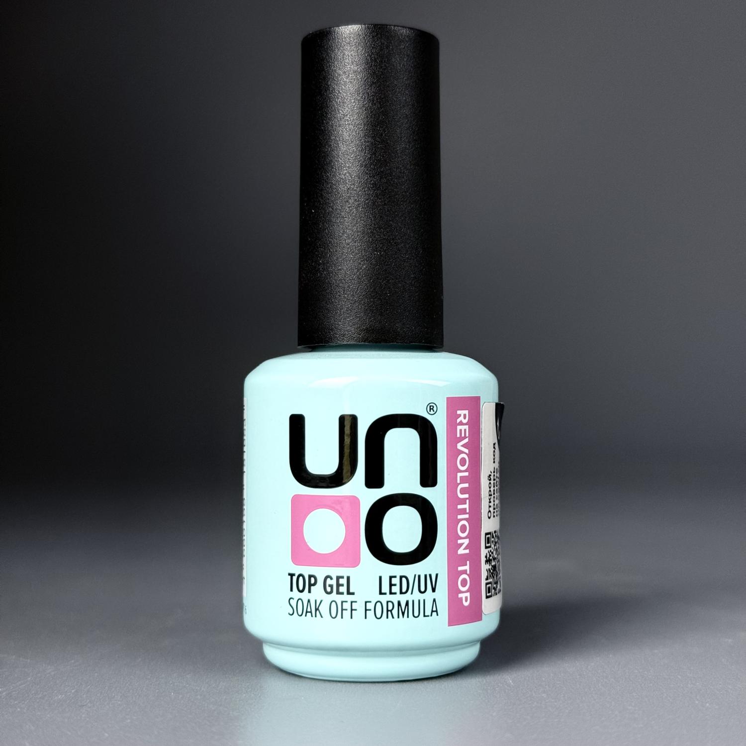 UNO, Верхнее покрытие для гель-лака Revolution Top, без липкого слоя, 16 г