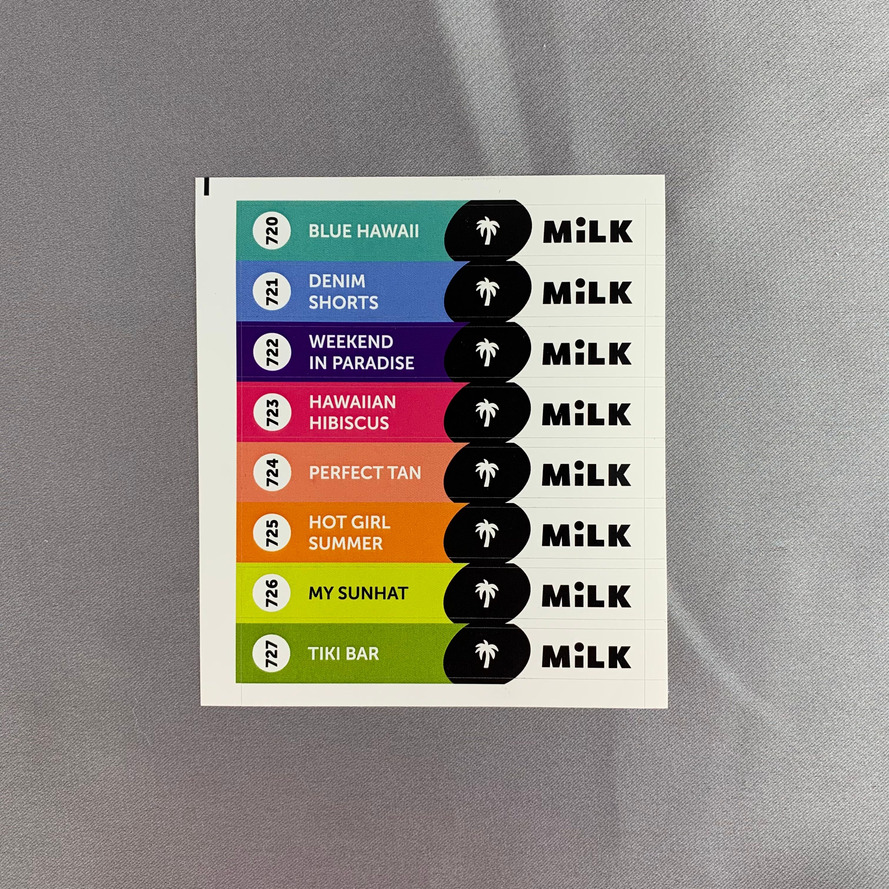 Стикеры на типсы Milk Aloha 720-727