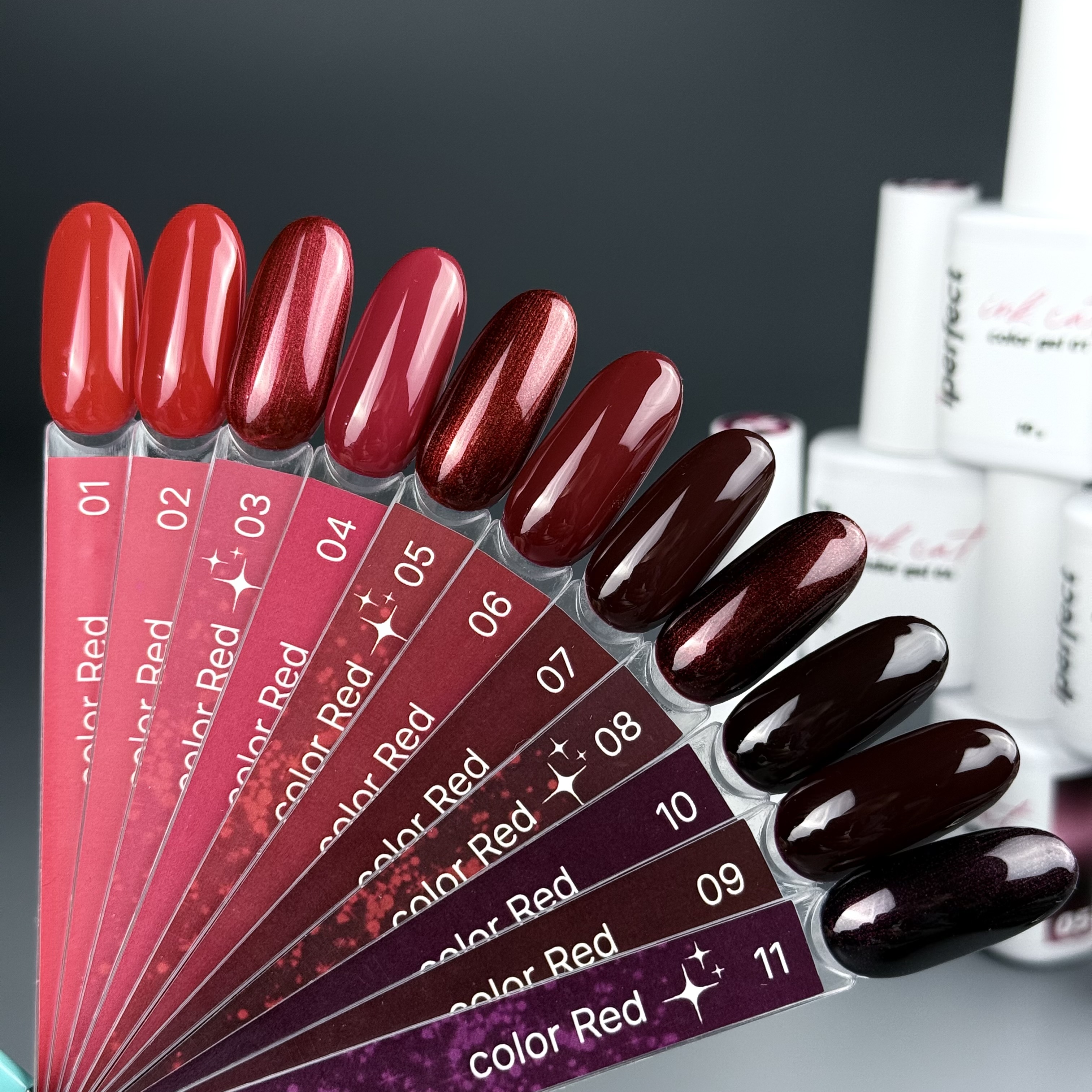 Гель-лак iPerfect Red color 06, 10г
