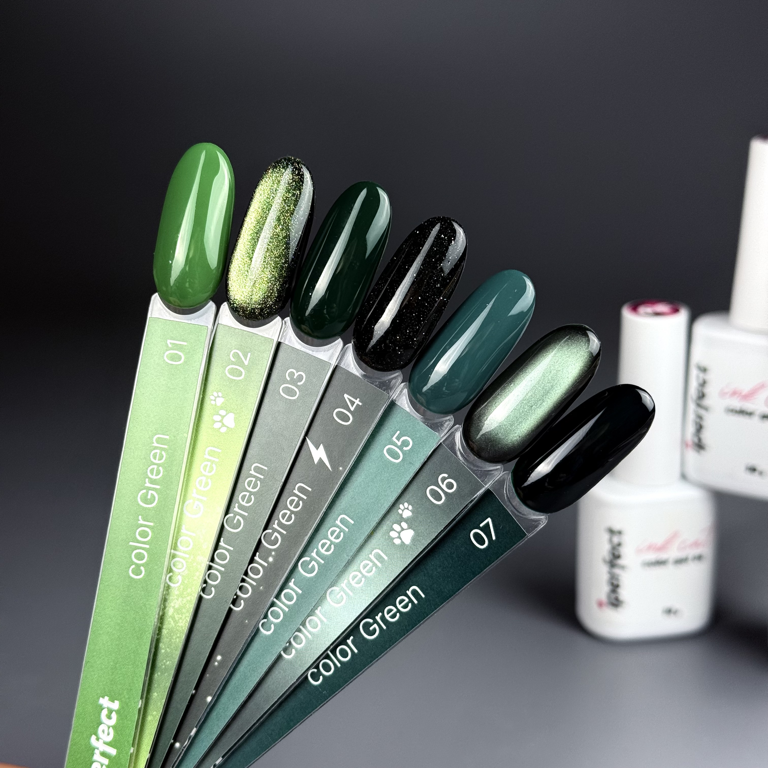 Гель-лак iPerfect Green color 01, 10г