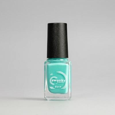 Лак для стемпинга Swanky Stamping S27, бирюзовый, 6 мл