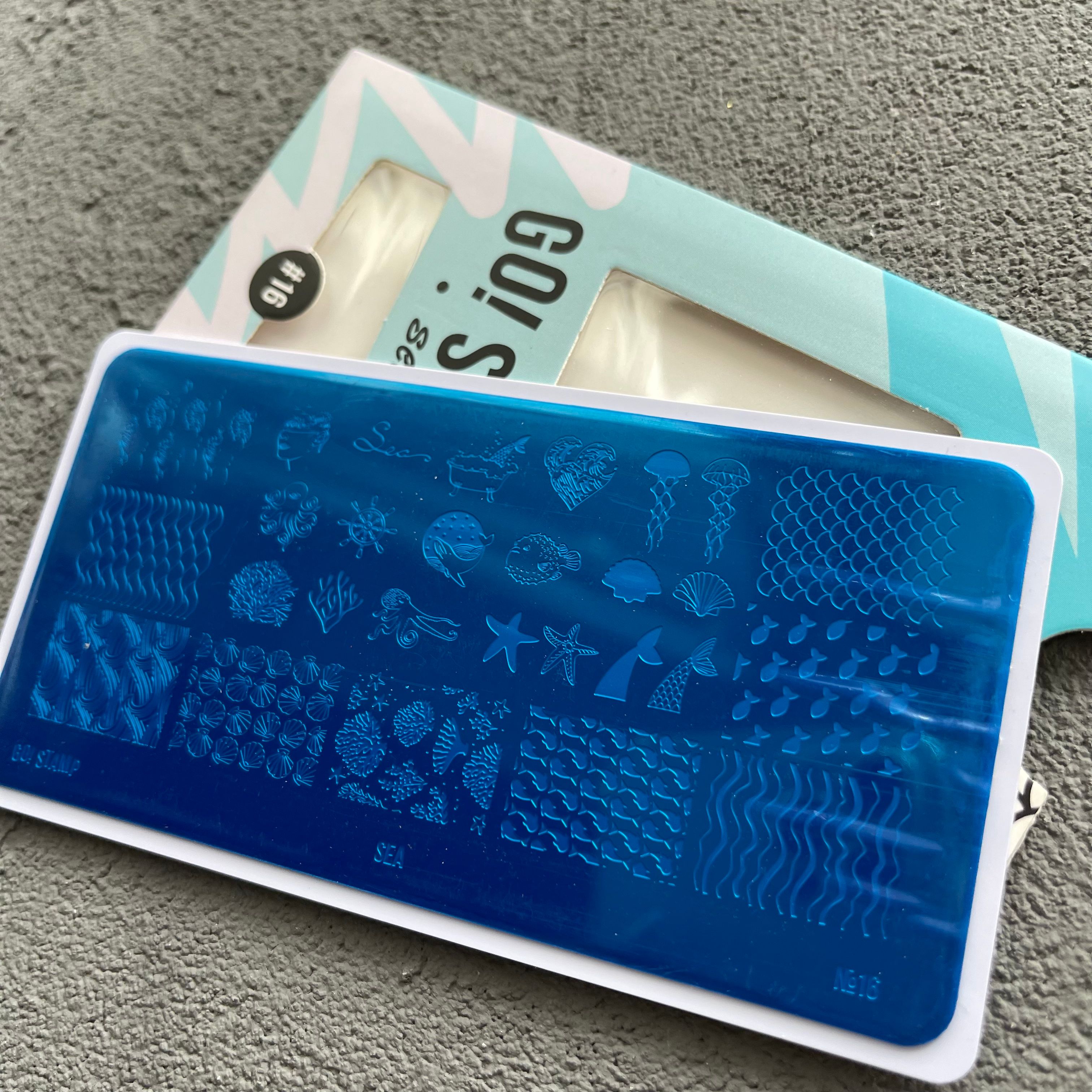 Пластина для стемпинга Go Stamp 16 Sea