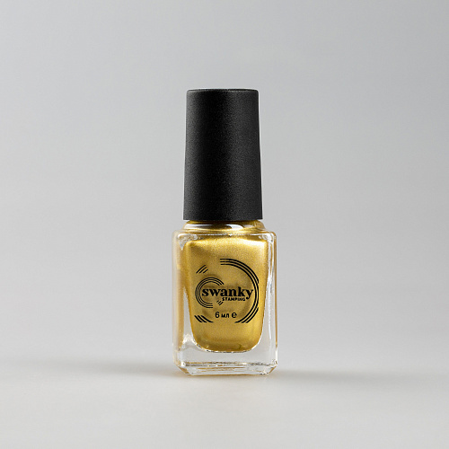 Лак для стемпинга Swanky Stamping M07, холодное золото, 6 мл