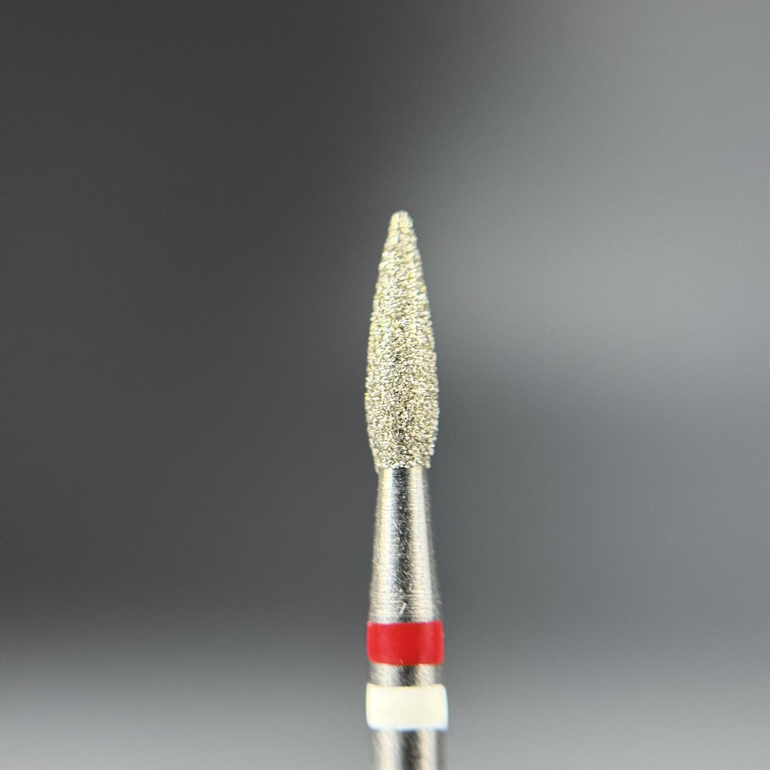 КРИСТАЛЛ Тайфун Алмазная фреза с Жемчугом (Пламя острое, каплевидное) 242.080.023М