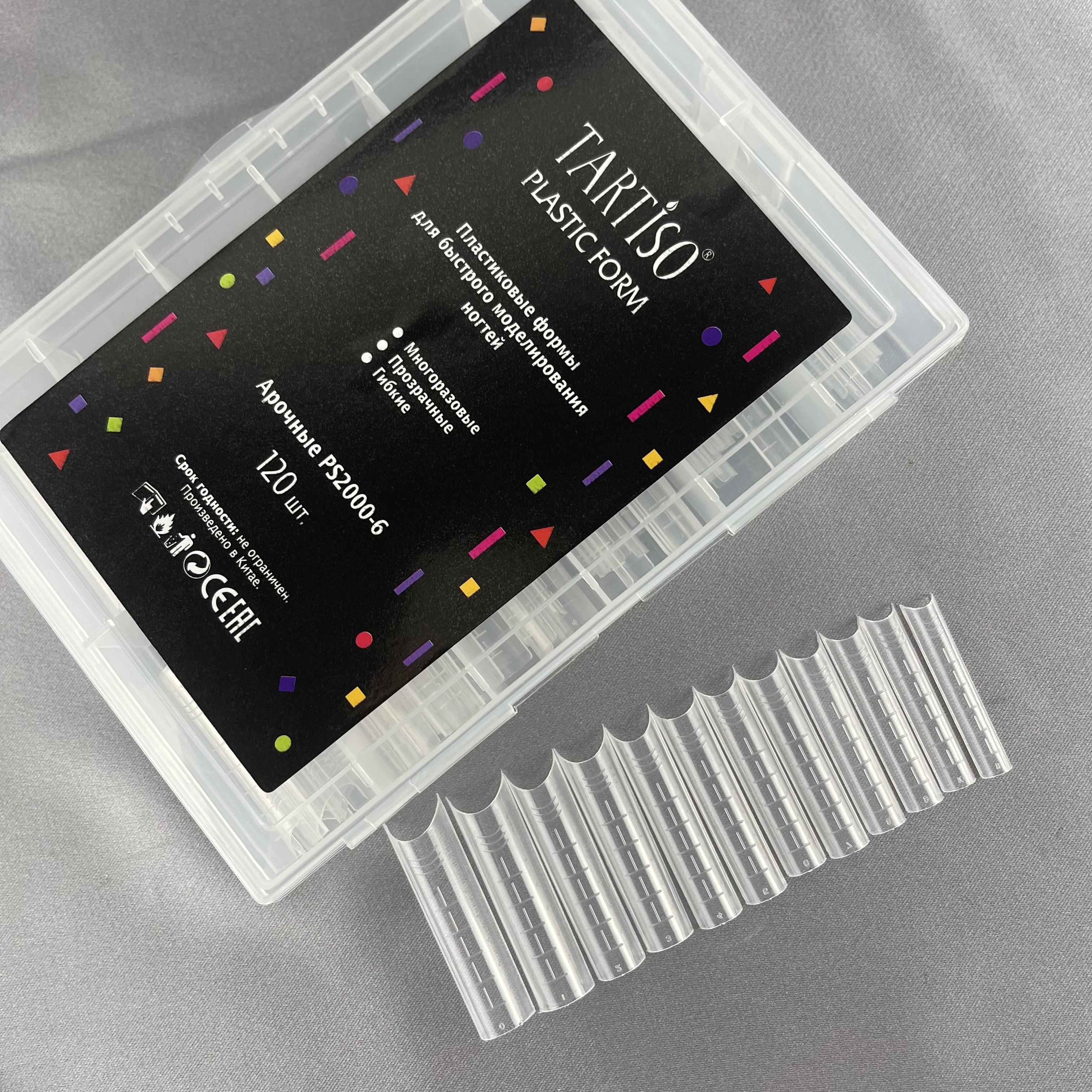 PLASTIC FORM Верхние формы PS200-6 арочные, 120 шт