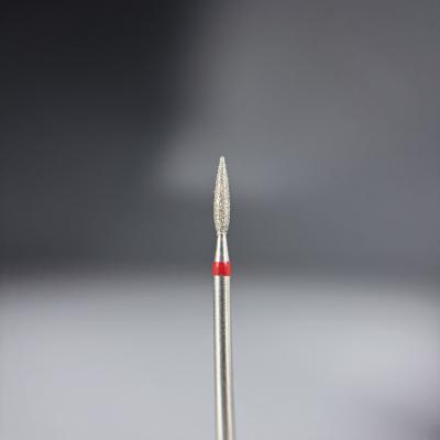 КРИСТАЛЛ  Алмазная фреза (Пламя острое, каплевидное) 261.100.021М (Натуральный алмаз)