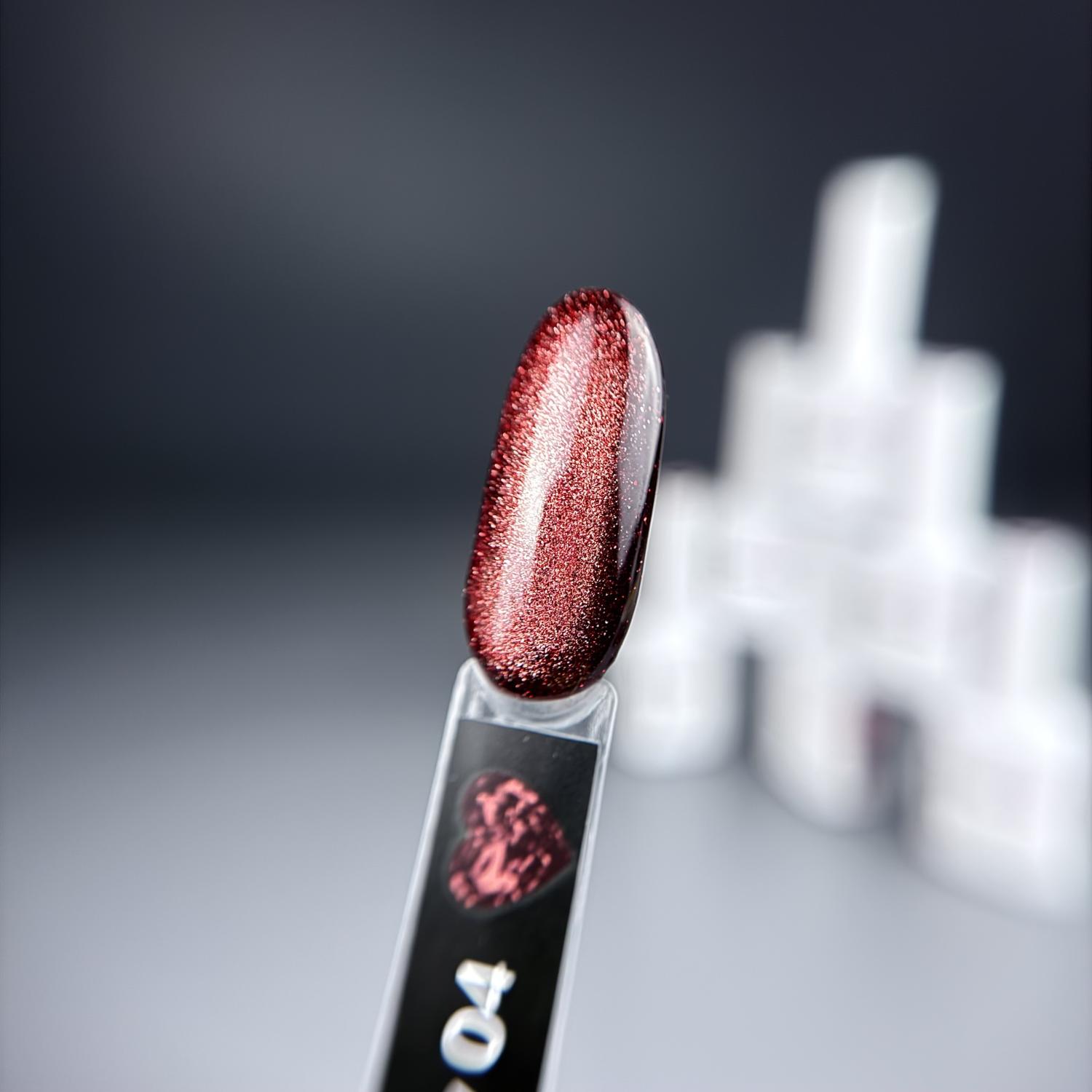 Гель-лак iPerfect Ruby cat color 04, 10г