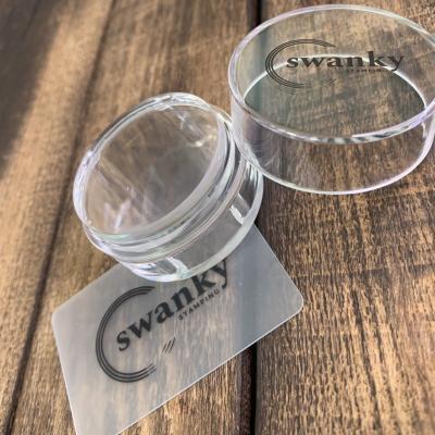 Штамп Swanky Stamping, силиконовый, прозрачный, круглый 4 см