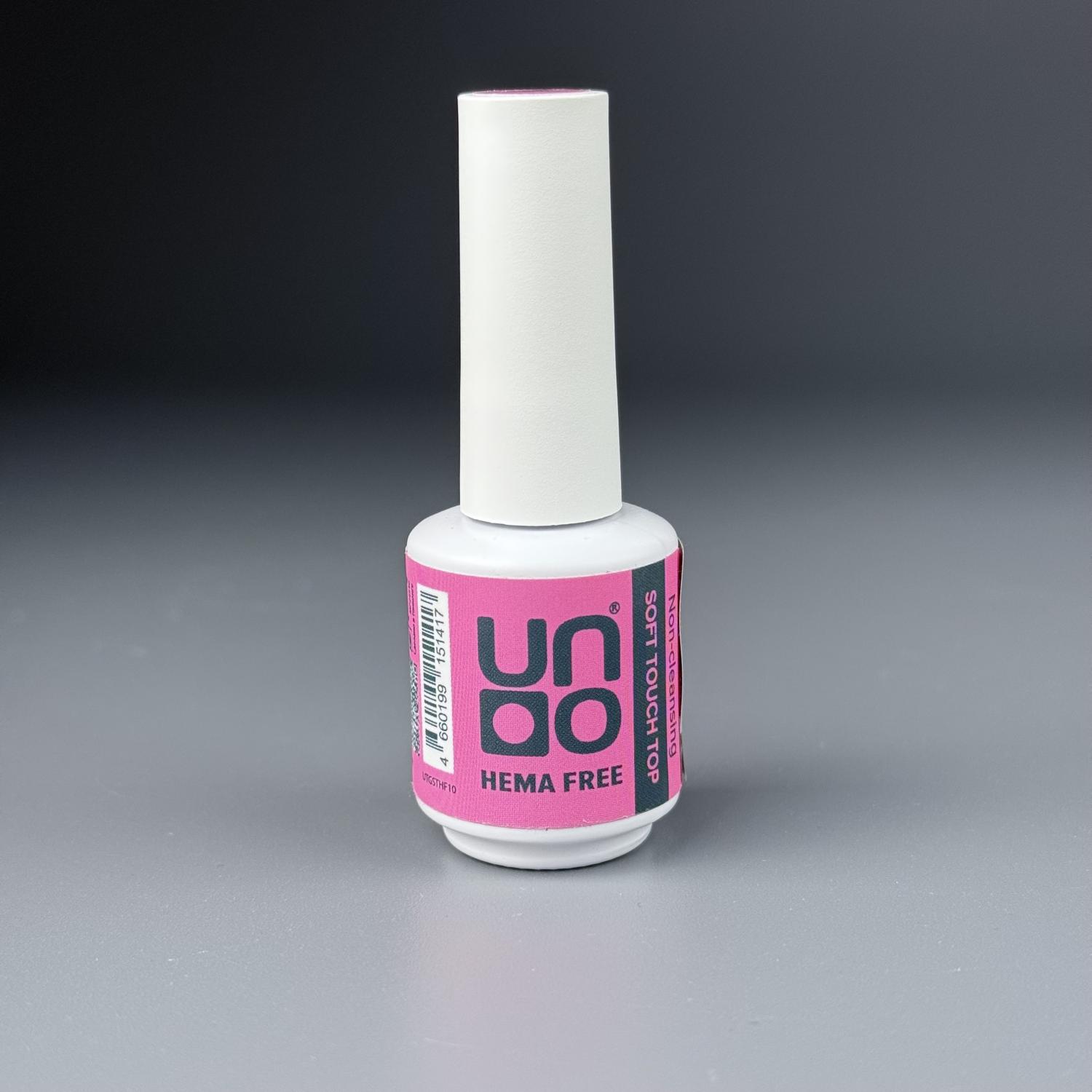 UNO, HEMA FREE, Верхнее покрытие для гель-лака Soft Touch с бархатным эффектом, 10 г