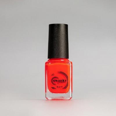 Лак для стемпинга Swanky Stamping S21, неоново-коралловый, 6 мл