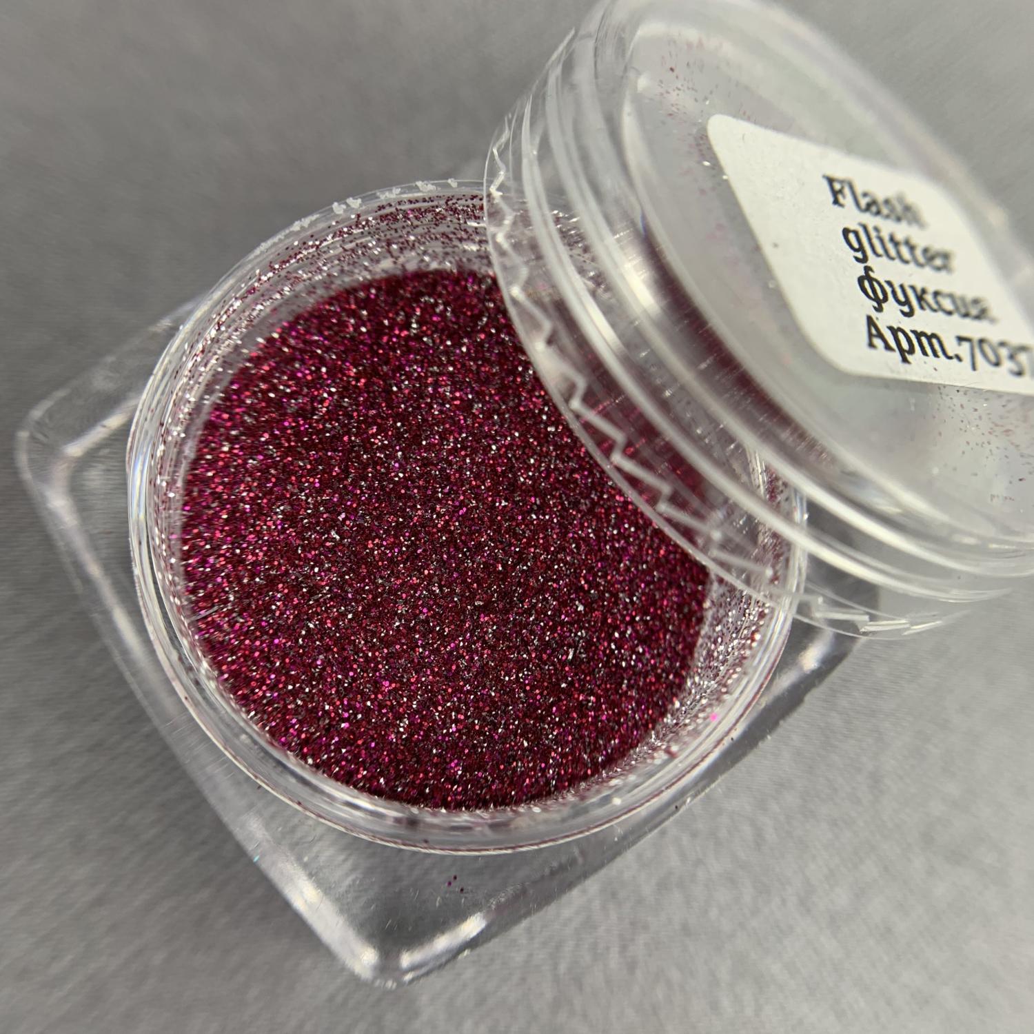 Светоотражающий Flash glitter фуксия 7037