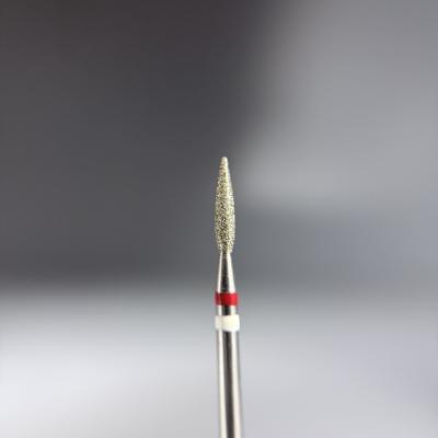 КРИСТАЛЛ Тайфун Алмазная фреза с Жемчугом (Пламя острое, каплевидное) 242.100.021М