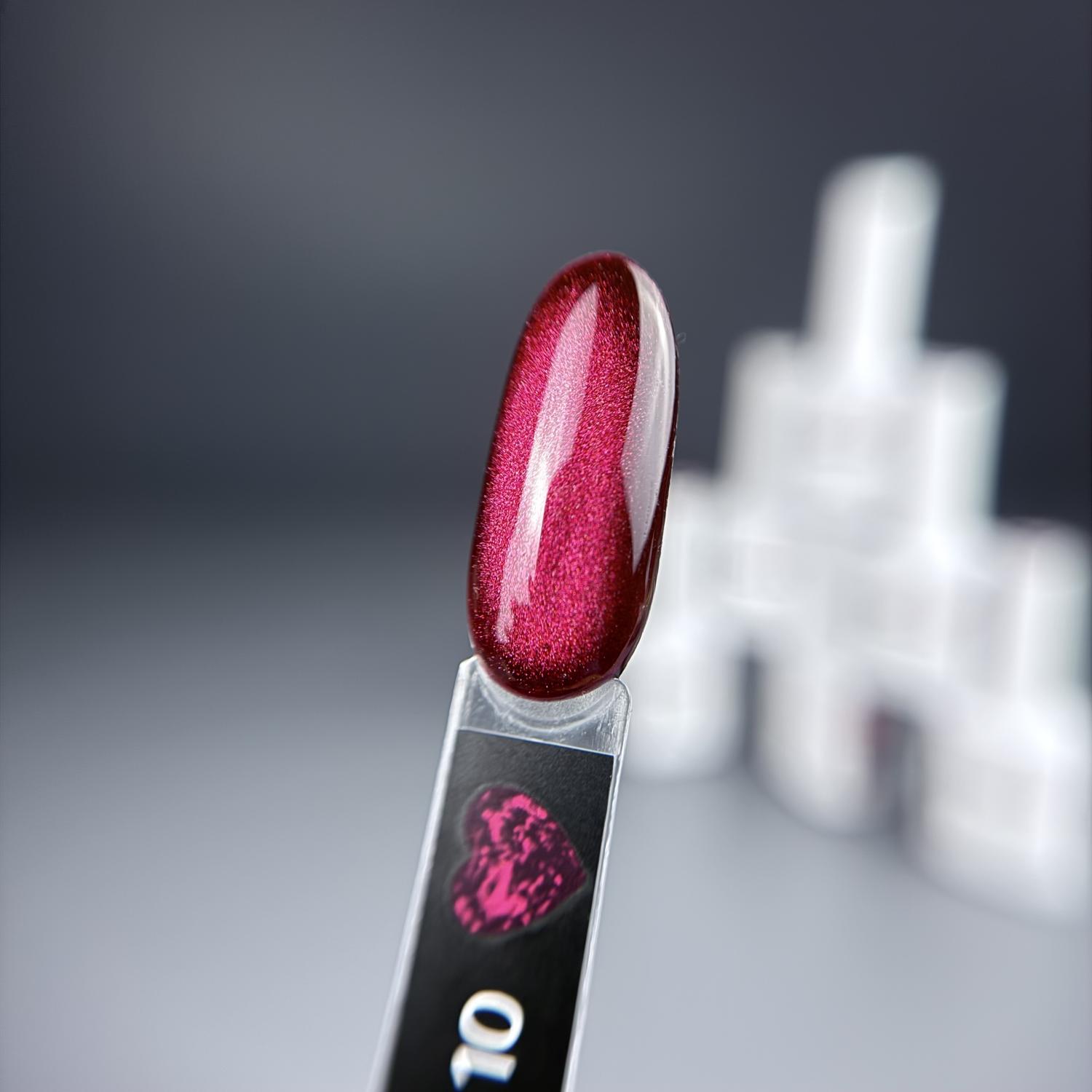 Гель-лак iPerfect Ruby cat color 10, 10г
