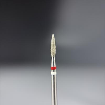 КРИСТАЛЛ Тайфун Алмазная фреза с Жемчугом (Пламя острое, каплевидное) 242.100.023М