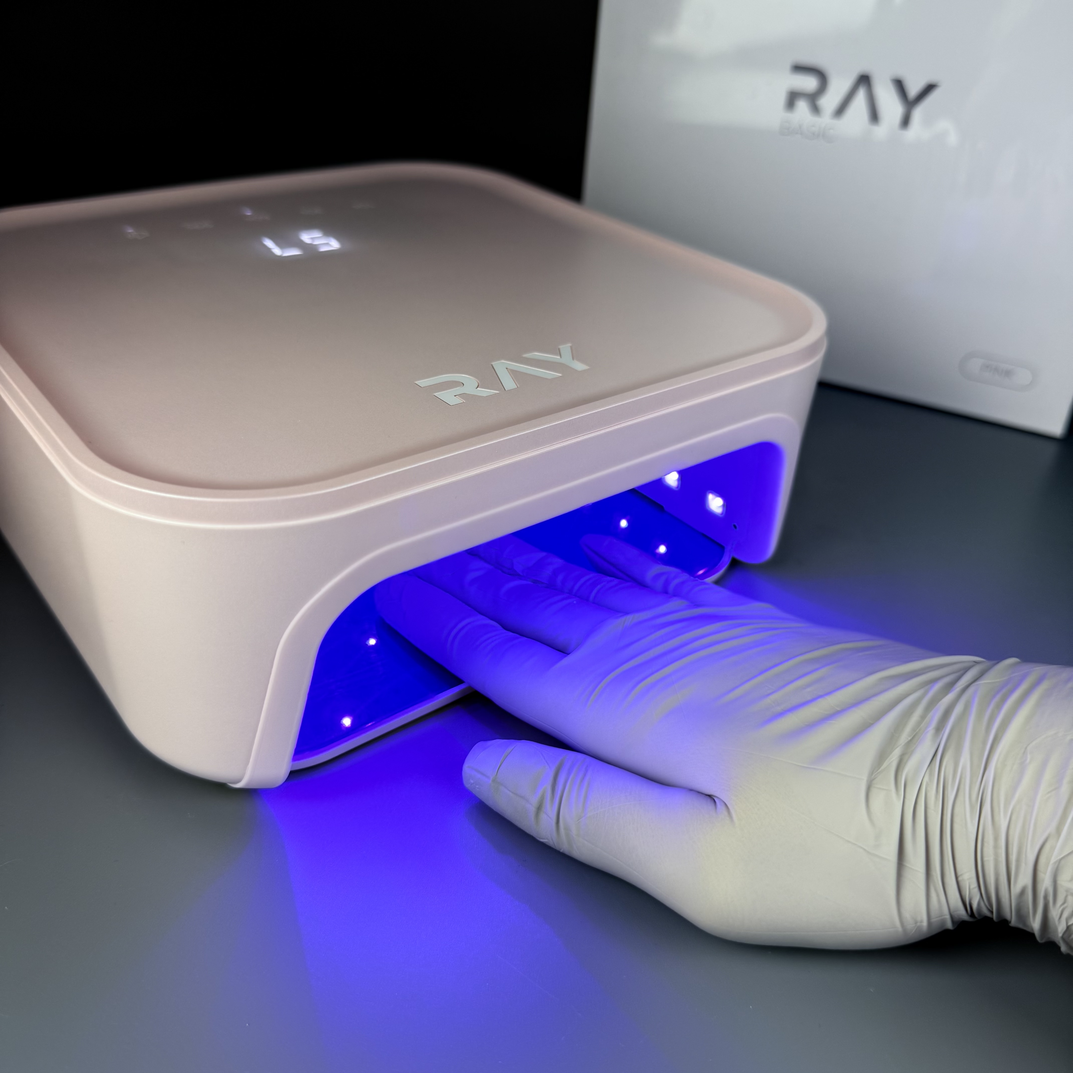 Лампа для сушки ногтей RAY BASIC, розовый