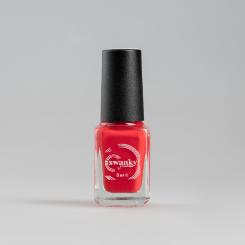 Лак для стемпинга Swanky Stamping S56, алый, 6 мл