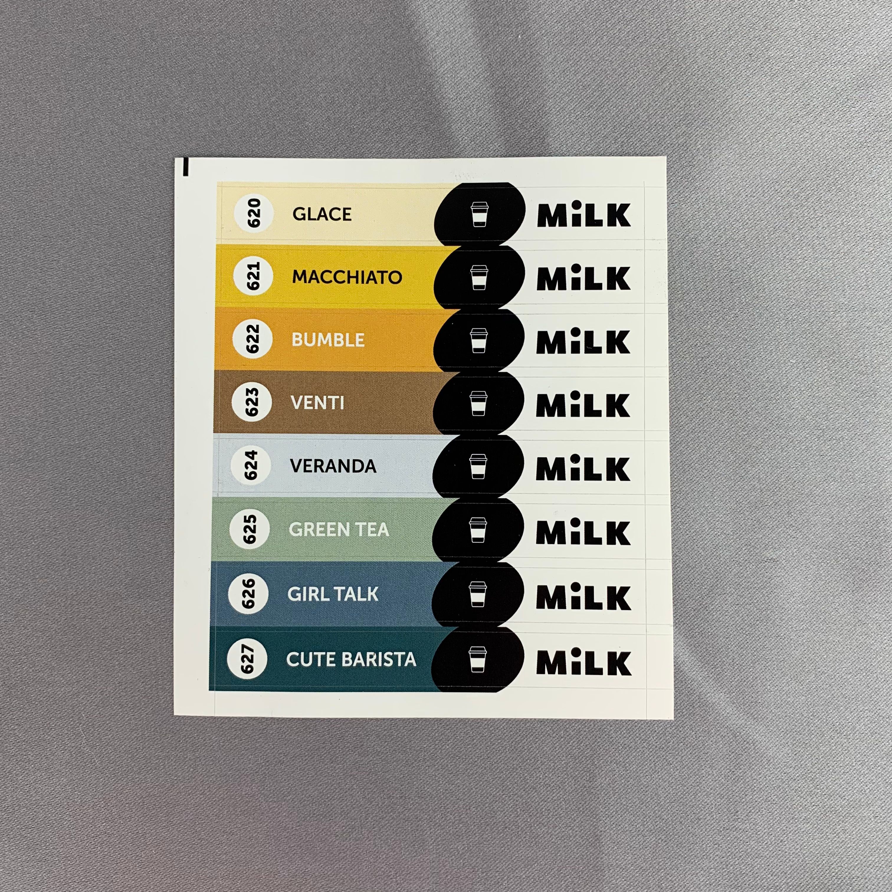 Стикеры на типсы Milk Coffee Shop 620-627