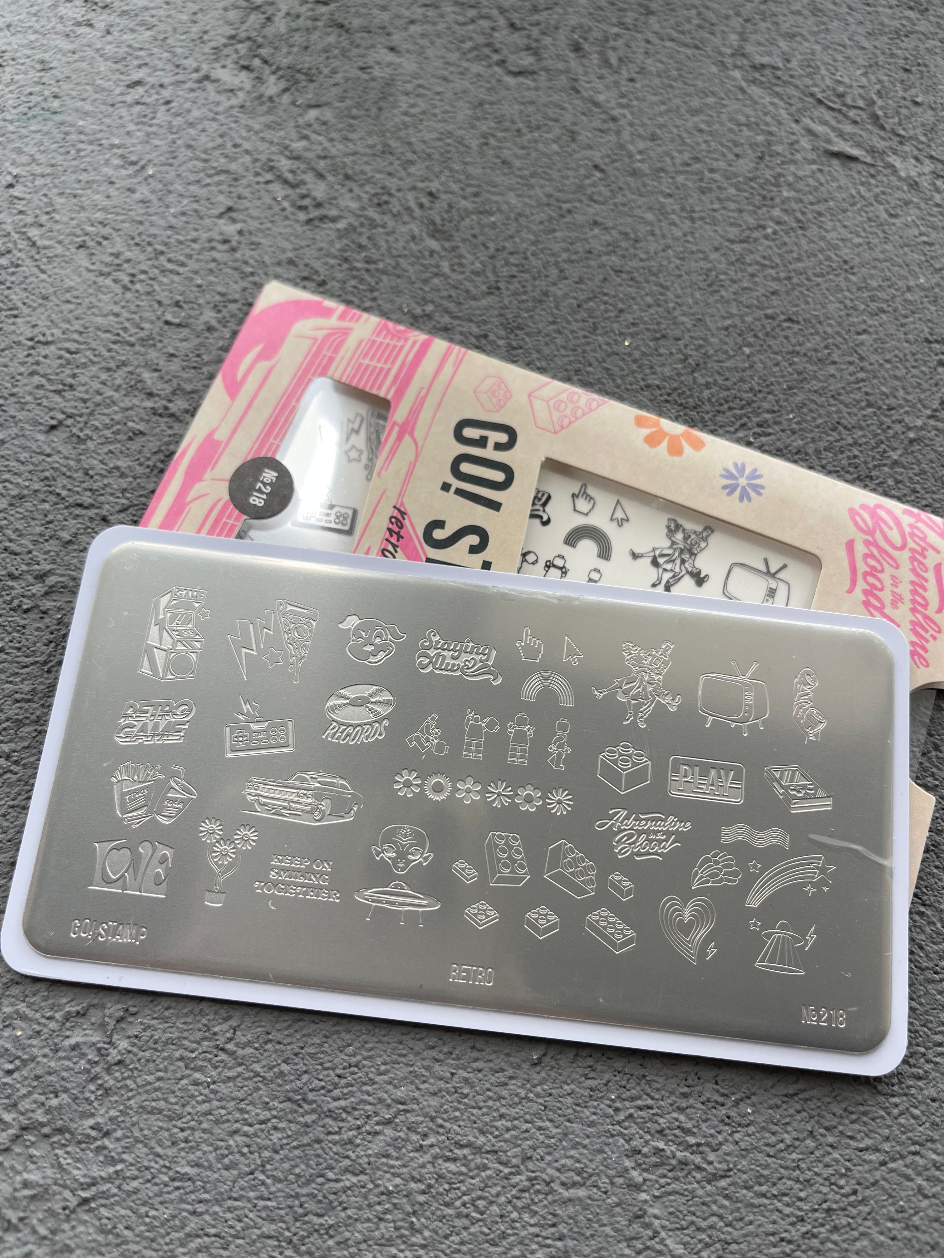 Пластина для стемпинга Go! Stamp 218 Retro