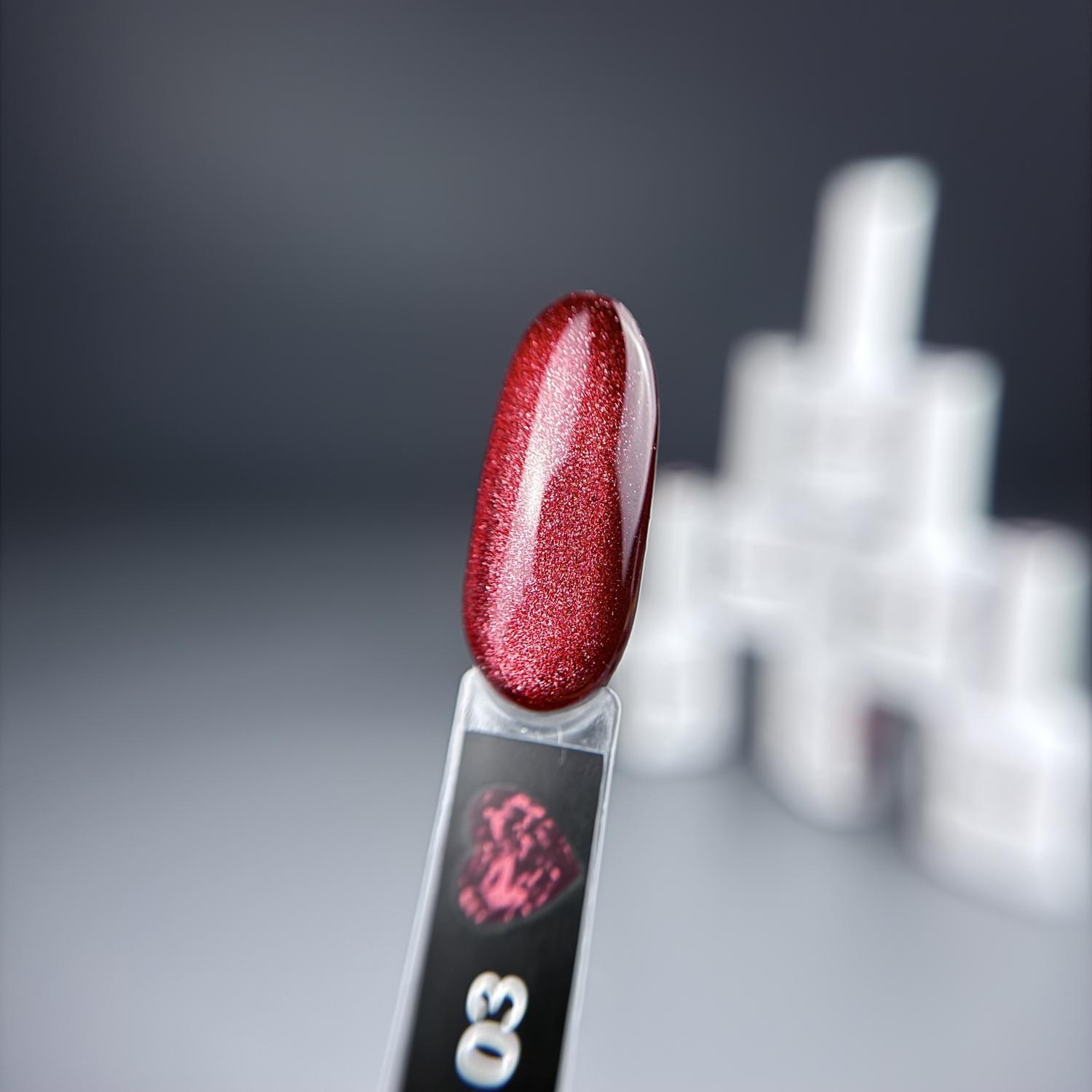 Гель-лак iPerfect Ruby cat color 03, 10г