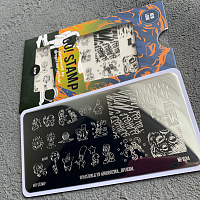 Пластина для стемпинга Go! Stamp 234 Spacewalk by @rogozina_official